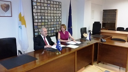 Meeting of the Commission for the Protection of Competition with the Chairman of the Hellenic Competition Authority, Mr. Kyritsakis on the signing of the Memorandum of Cooperation, October 30, 2014 